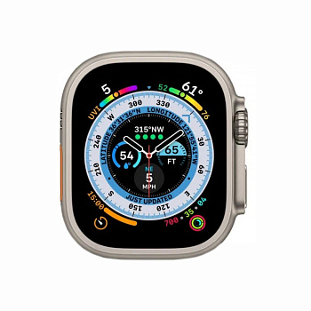 Apple Watch Ultra , распакованный Titanium Case with White Ocean Band One Size 